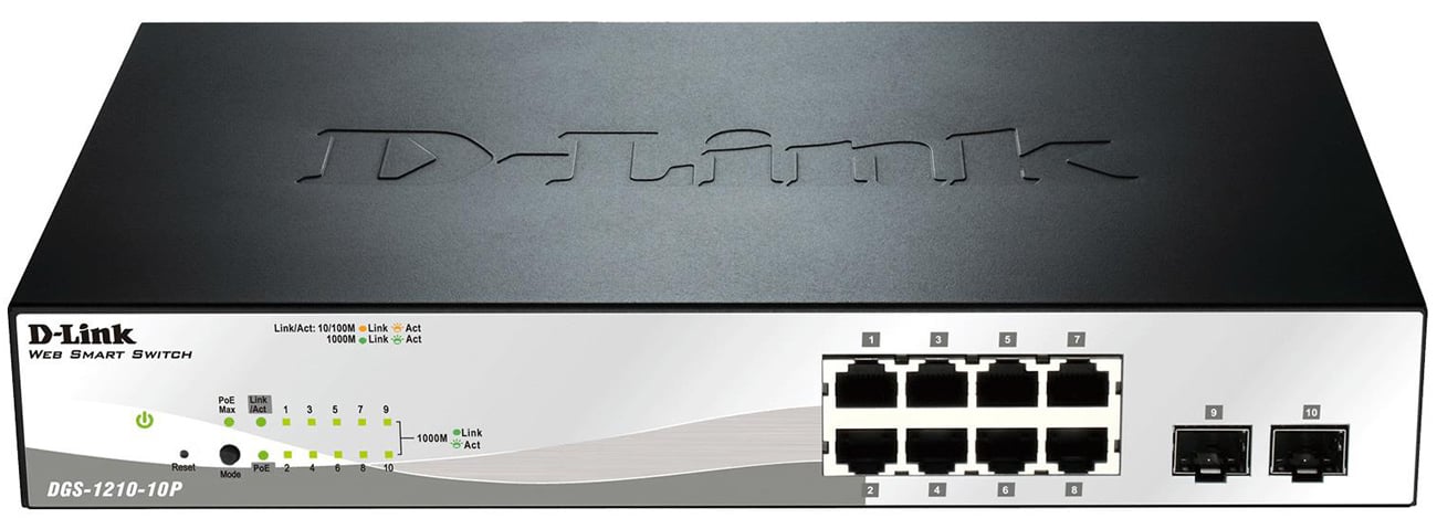 Switch D-Link 12p DGS-1210-10P