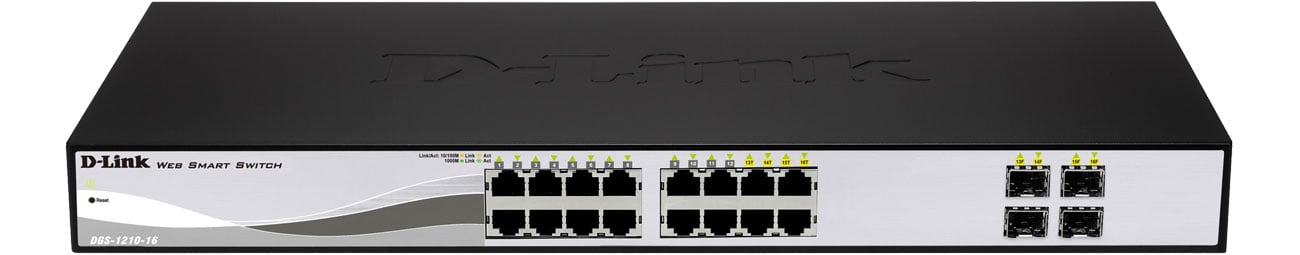 D-Link DGS-1210-16 Widok z przodu