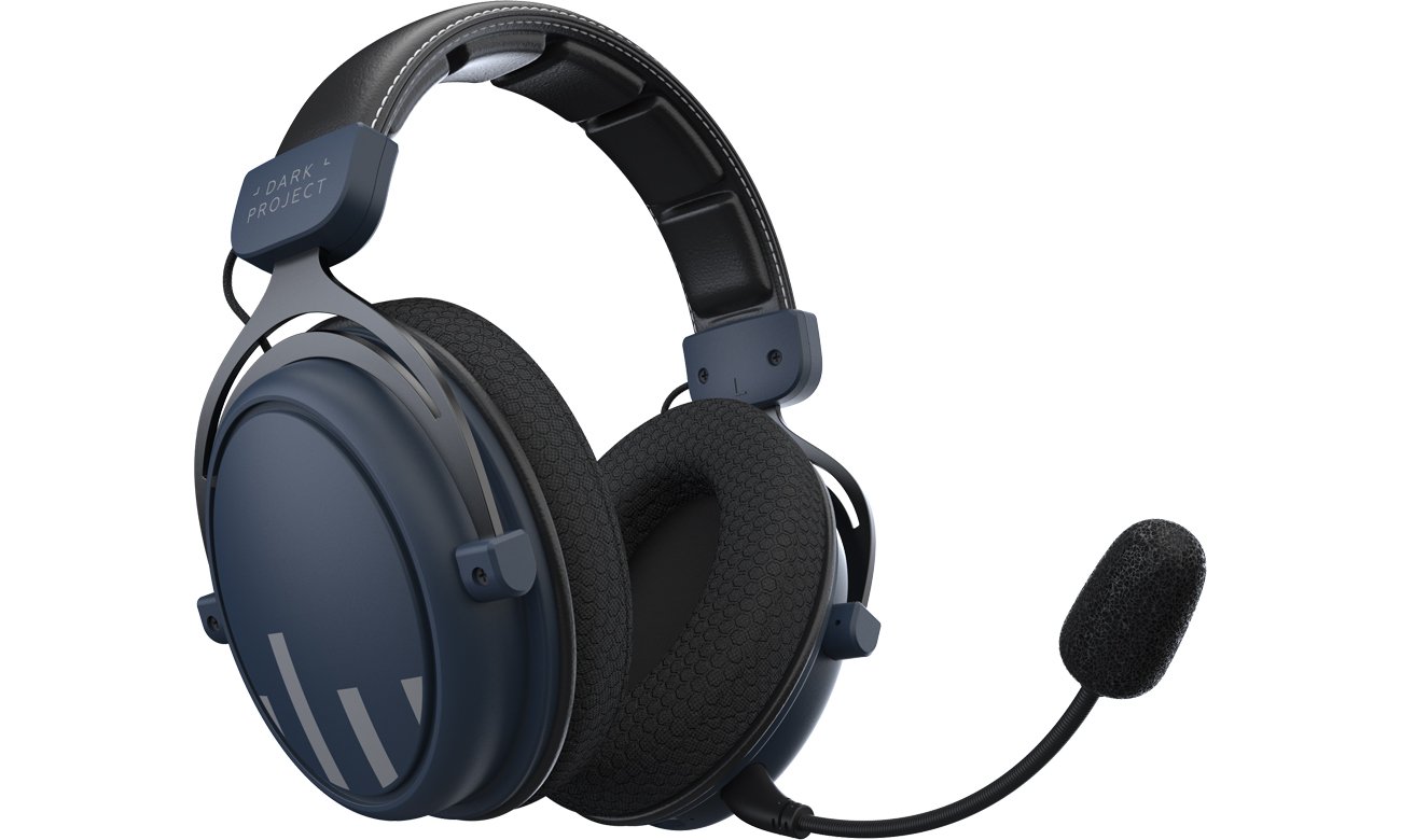Bezprzewodowe słuchawki Dark Project HS-4 Wireless - Widok od przodu pod kątem