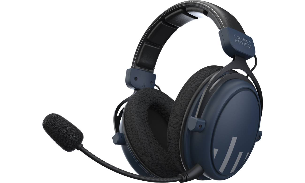 Bezprzewodowe słuchawki Dark Project HS-4 Wireless - Widok od przodu pod kątem