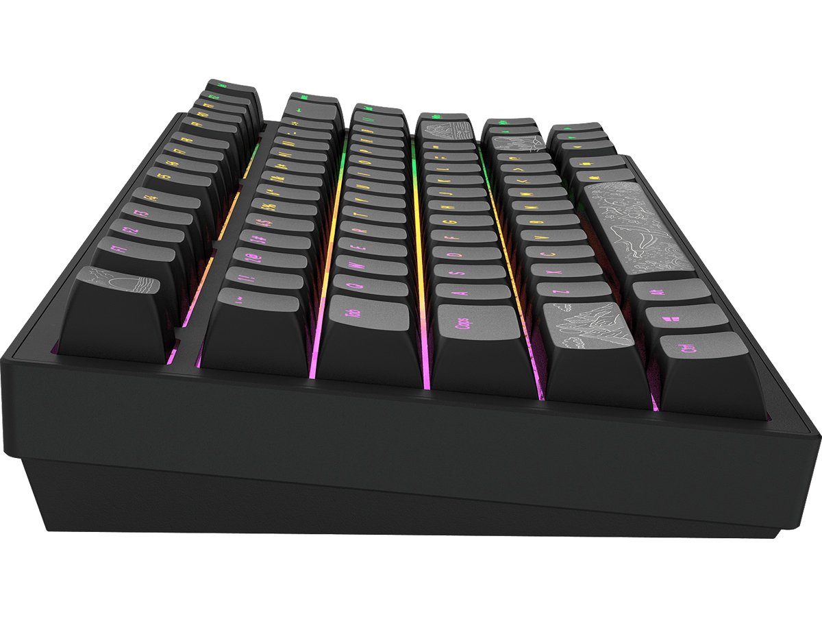 Gaming-Tastatur Dark Project ALU Terra Nostra Black Wired