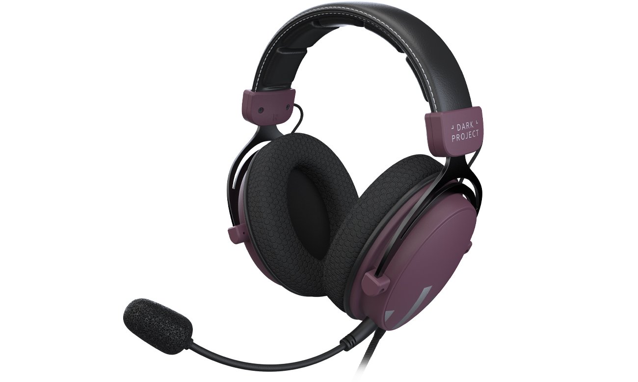 Przewodowe słuchawki Dark Project One HS-4 Wired - Widok od przodu pod kątem