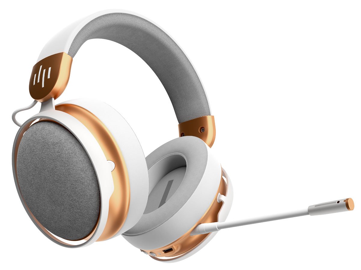 Słuchawki bezprzewodowe Dark Project SONO Wireless White - Widok od przodu pod kątem