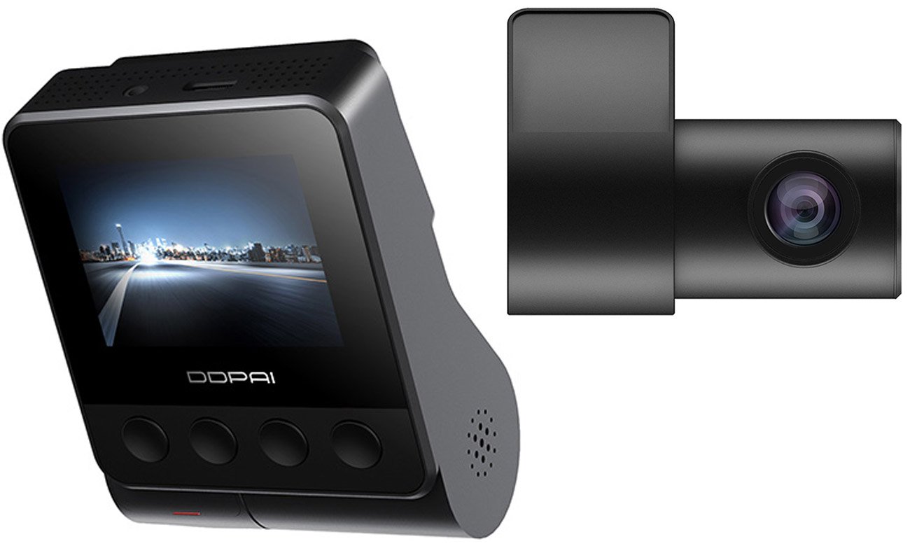 Wideorejestrator DDPAI Z40 GPS DUAL - Widok dwóch kamer