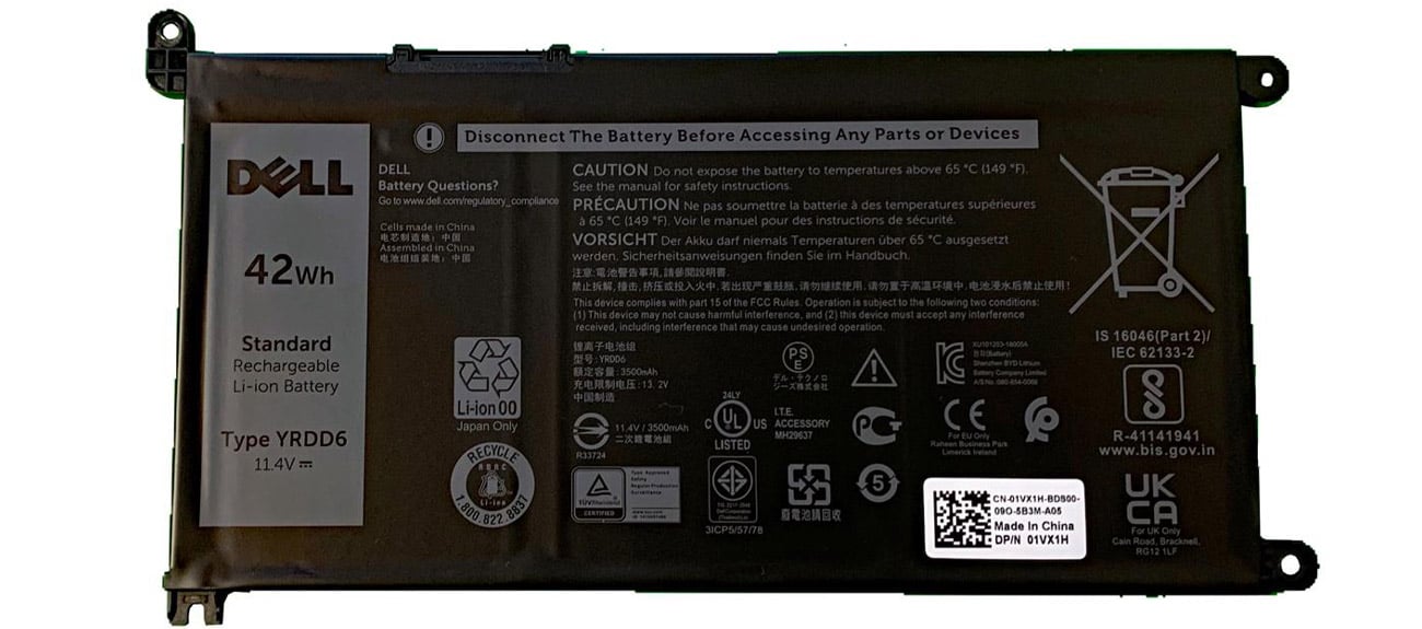 Bateria do laptopa Dell 1VX1H (42WHR, 3 Cell)