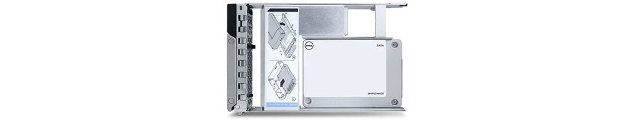 Dysk serwerowy Dell 480GB SSD 512e 2.5 in 3.5 Read Intensive Hot-Plug 400-BDPD