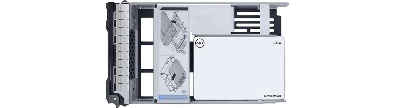 Dysk serwerowy Dell 480GB SSD 512e 2.5 in 3.5 Read Intensive Hot-Plug 400-BDPD