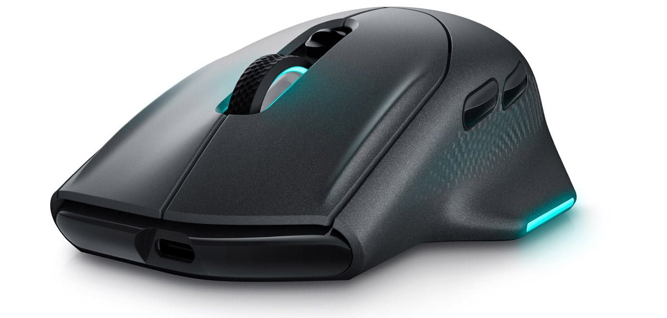 Dell ALIENWARE WIRELESS GAMING MOUSE - AW620M widok z przodu