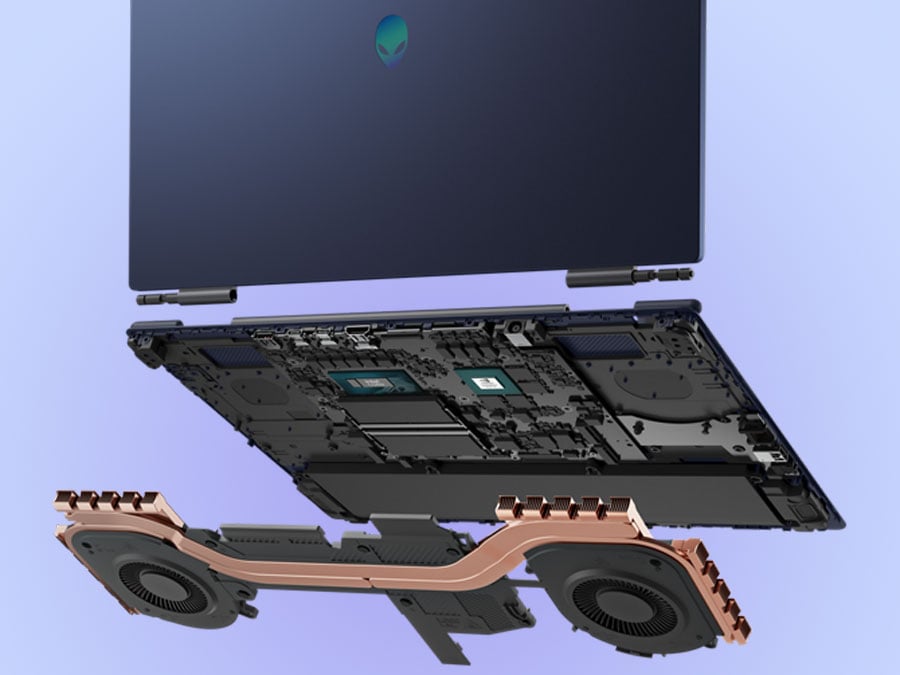 Alienware 16 Aurora układ chłodzenia