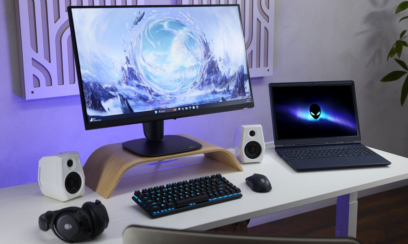 Alienware 16 Aurora ekran oraz klawiatura