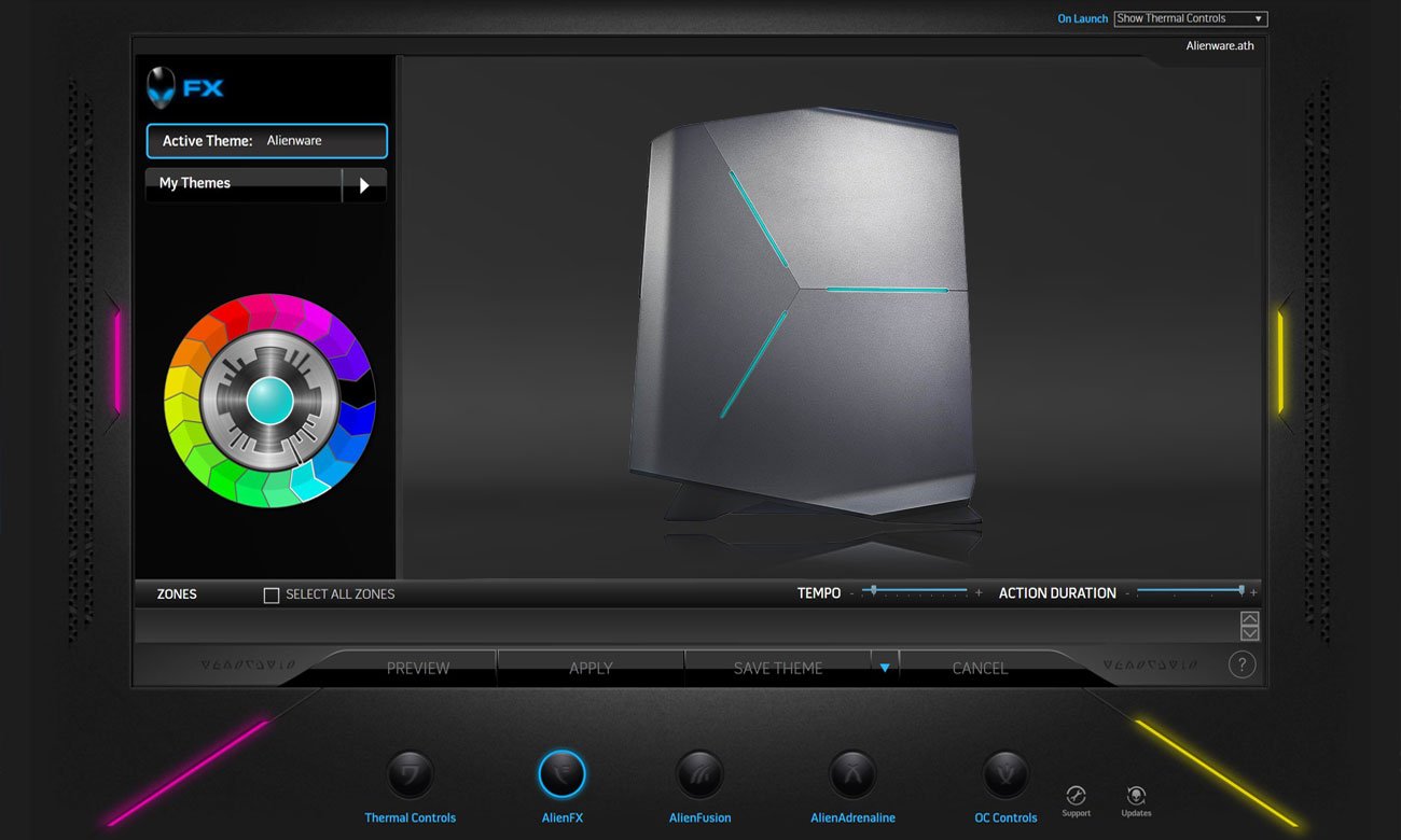 Dell Alienware Aurora R7 Oświetlenie AlienFX