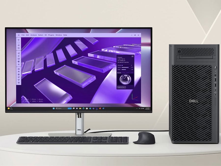 Dell Pro Max Tower z monitorem