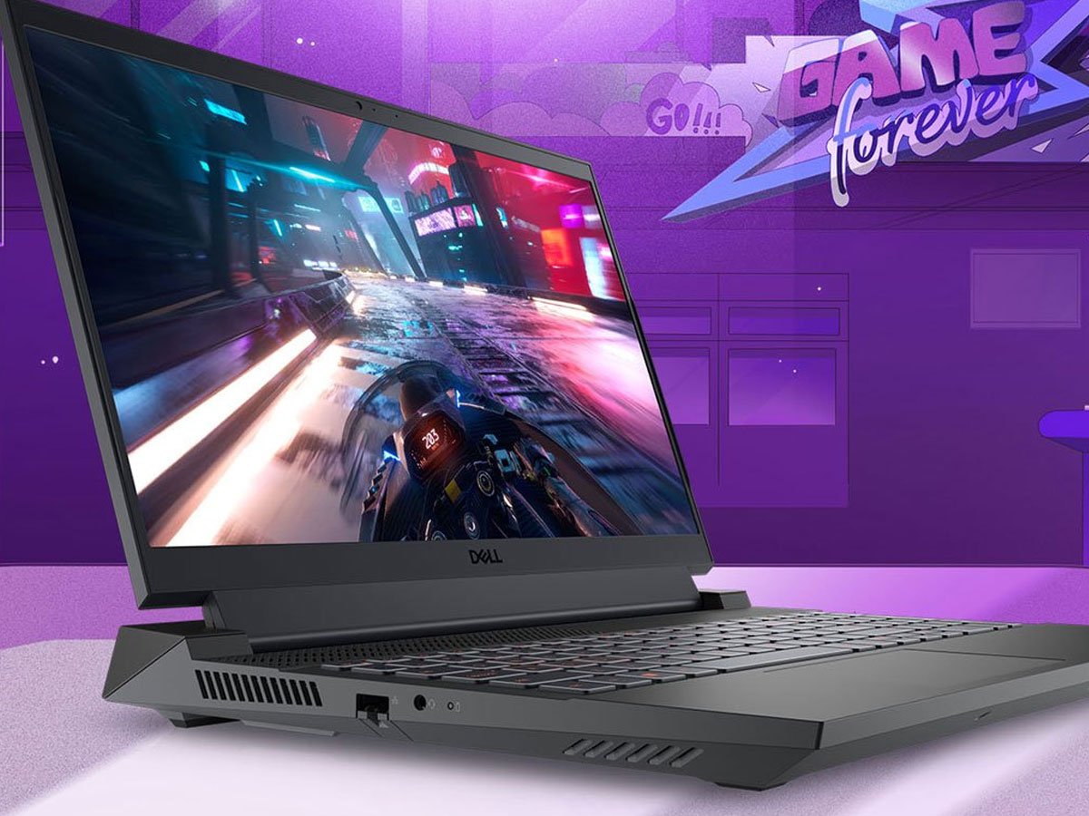Dell G15 5535 lewy profil laptopa