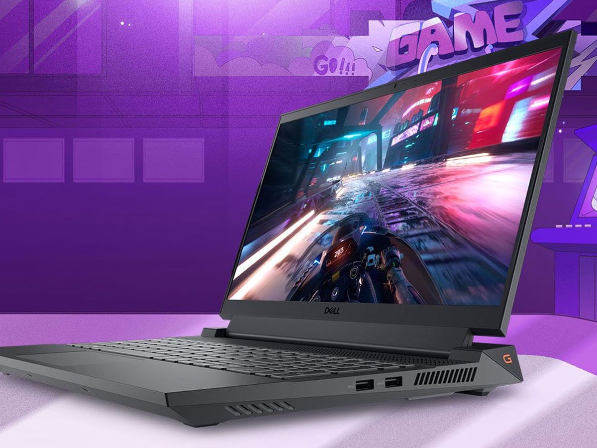 Dell G15 5535 prawy profil laptopa