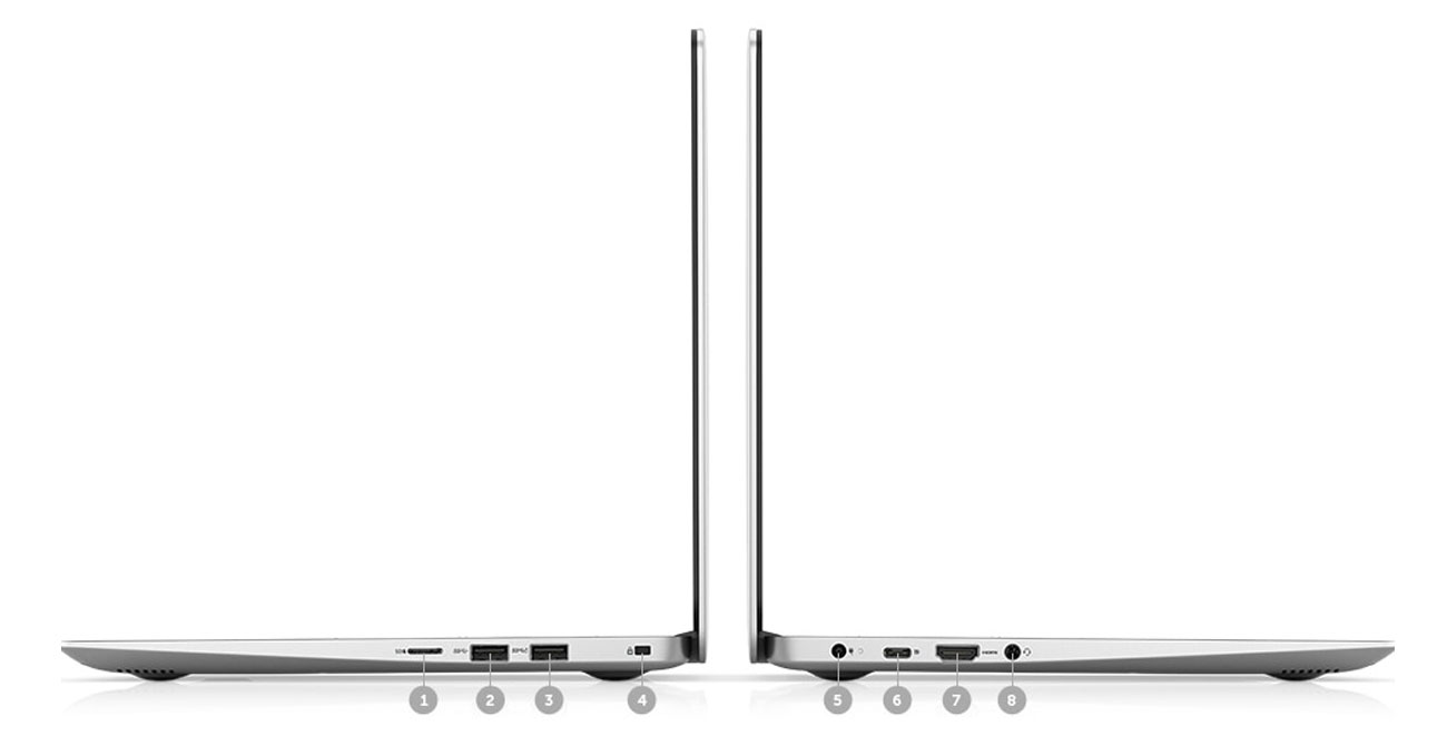 Dell Inspiron 5370 porty i gniazda usb type C
