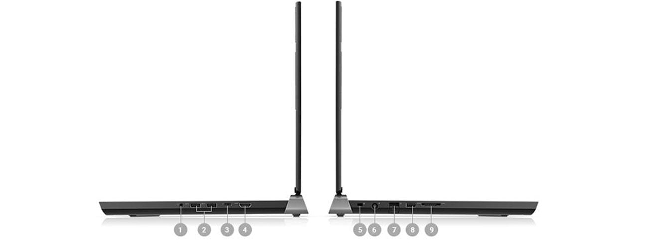 Dell Inspiron 7577 porti gniazda