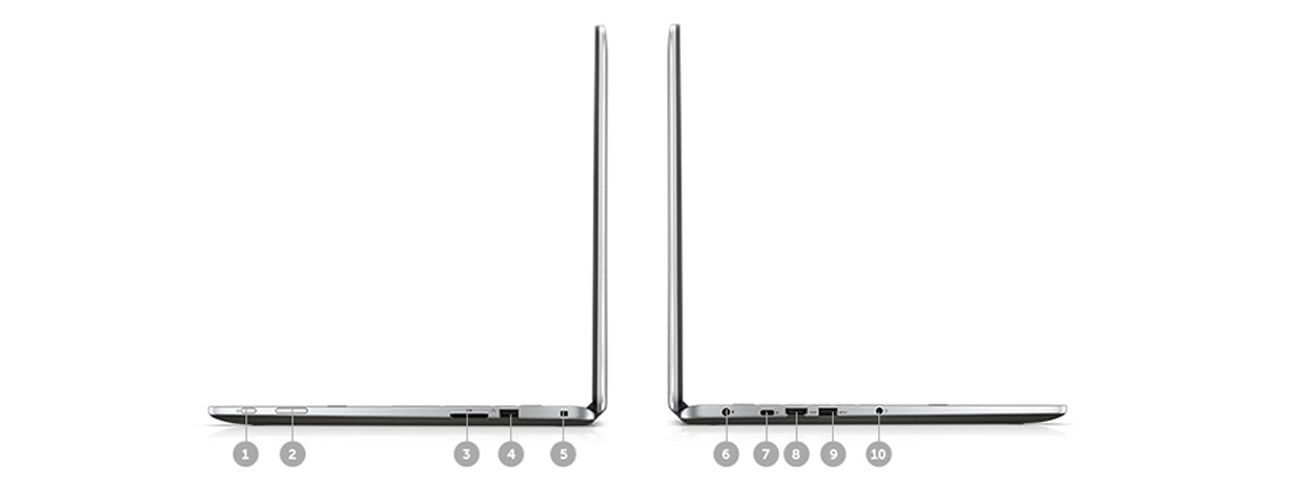 Laptop Dell Inspiron 7779 porty gniazda hdmi usb czytnik kart sd gniazdo zasilania