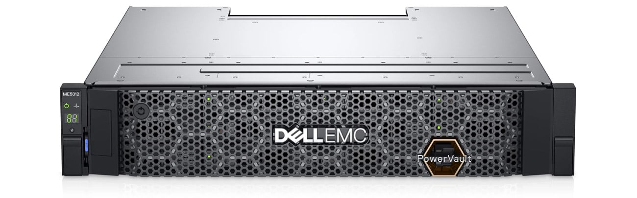 Dell EMC PowerVault ME5012 widok z góry pod kątem