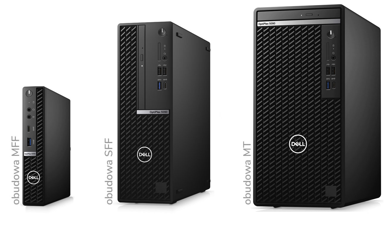 Dell Optiplex 5090 MFF dostępne obudowy
