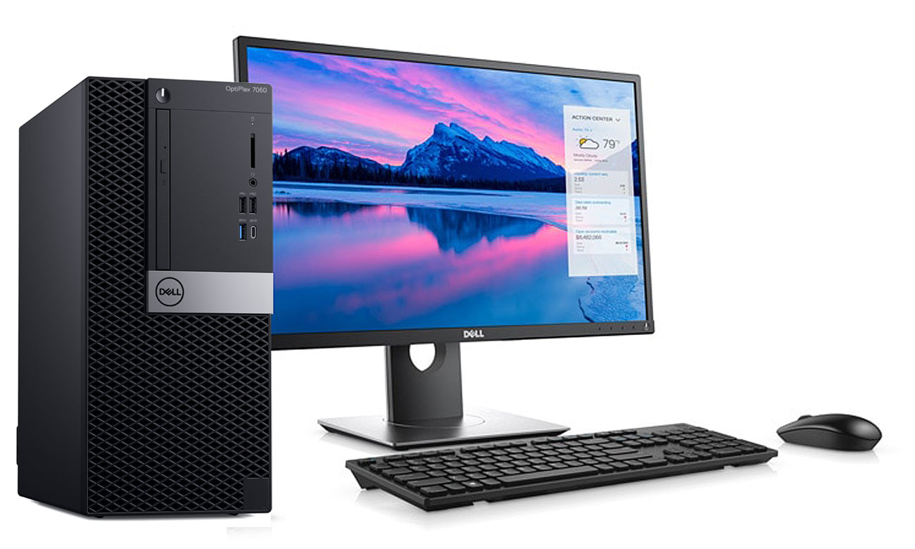 Dell Optiplex 7060 MT Kompaktowe rozmiary i wyjątkowe opcje montażu