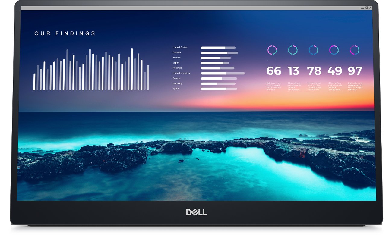 Dell P1424H widok z przodu
