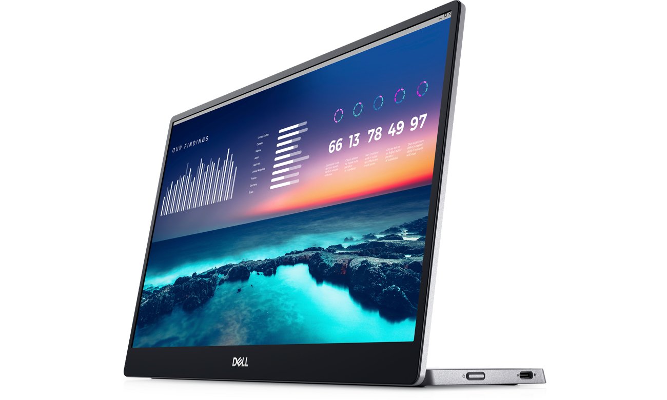 Dell P1424H widok z boku pod kątem