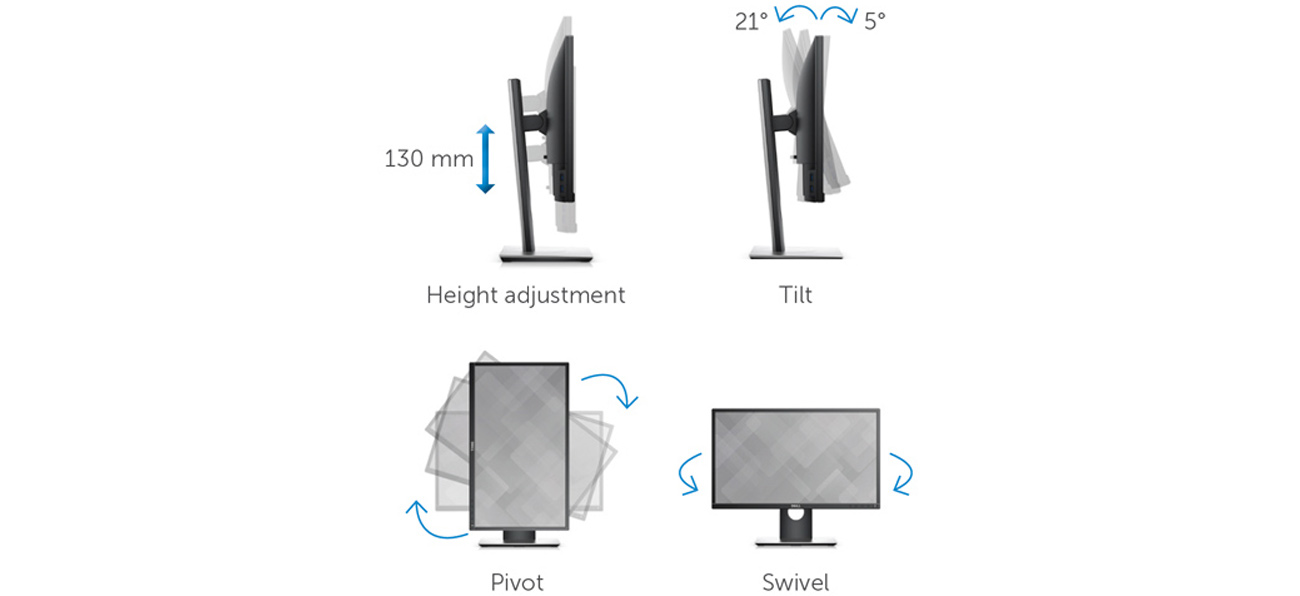Dell P2017H comofrtview