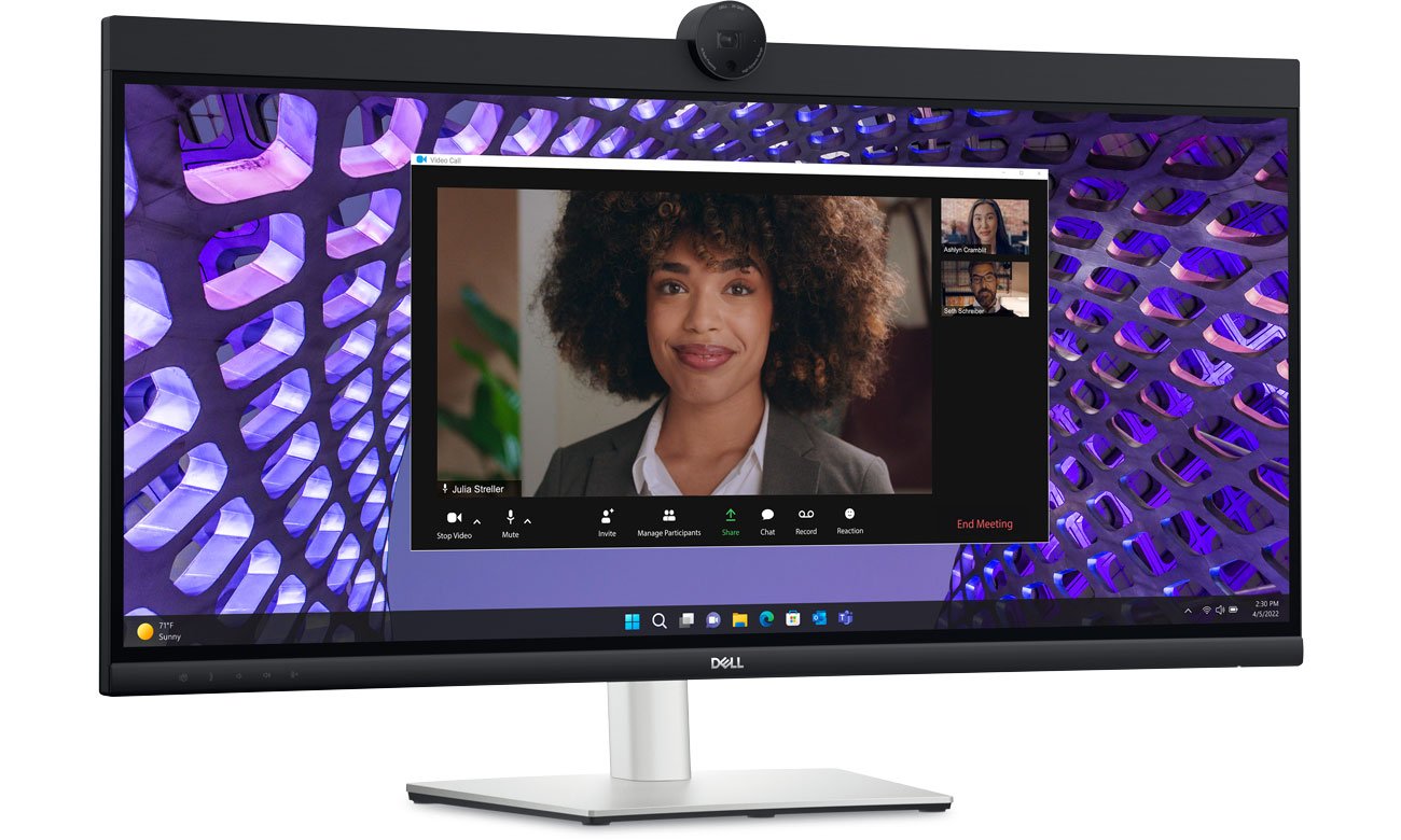 Dell P3424WEB widok z przodu pod kątem