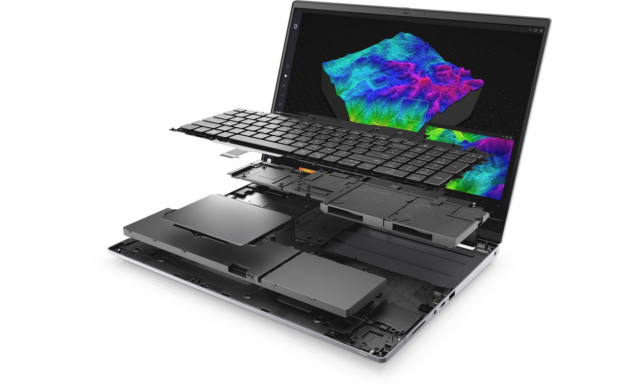 Dell Precision 7670 wnętrze laptopa