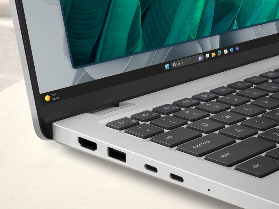 Dell Pro 14 zbliżenie na porty