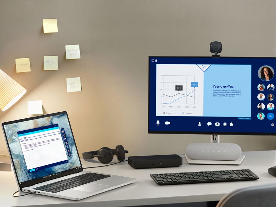 Dell Pro 16 na biiurku