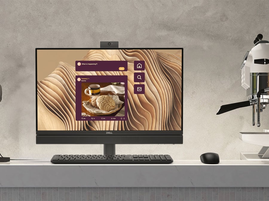 Dell Pro 24 All-in-One ekran oraz kamera