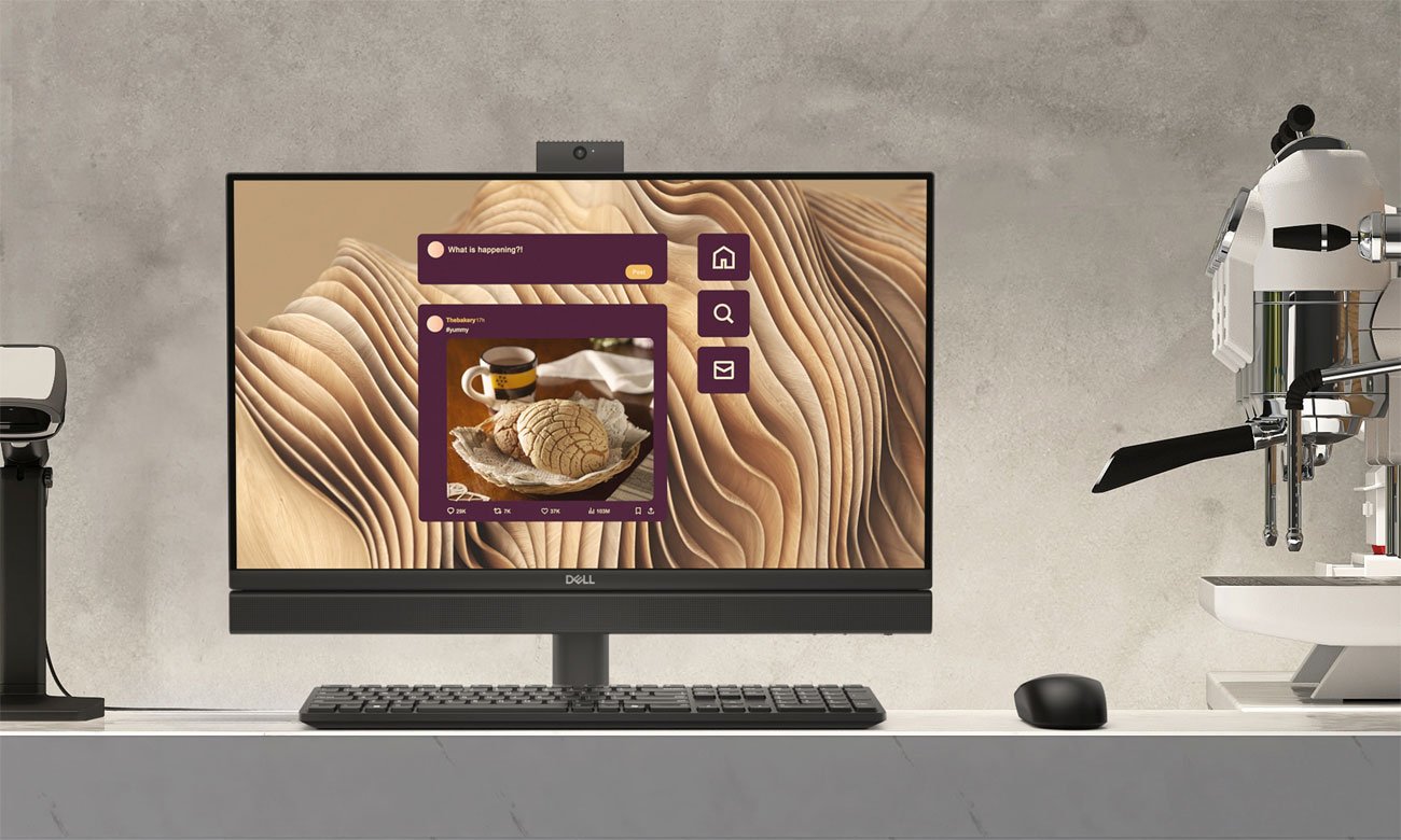 Dell Pro 24 All-in-One ekran oraz kamera