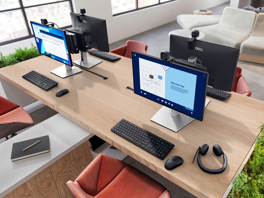 Dell Pro Micro montaż z tyłu monitora