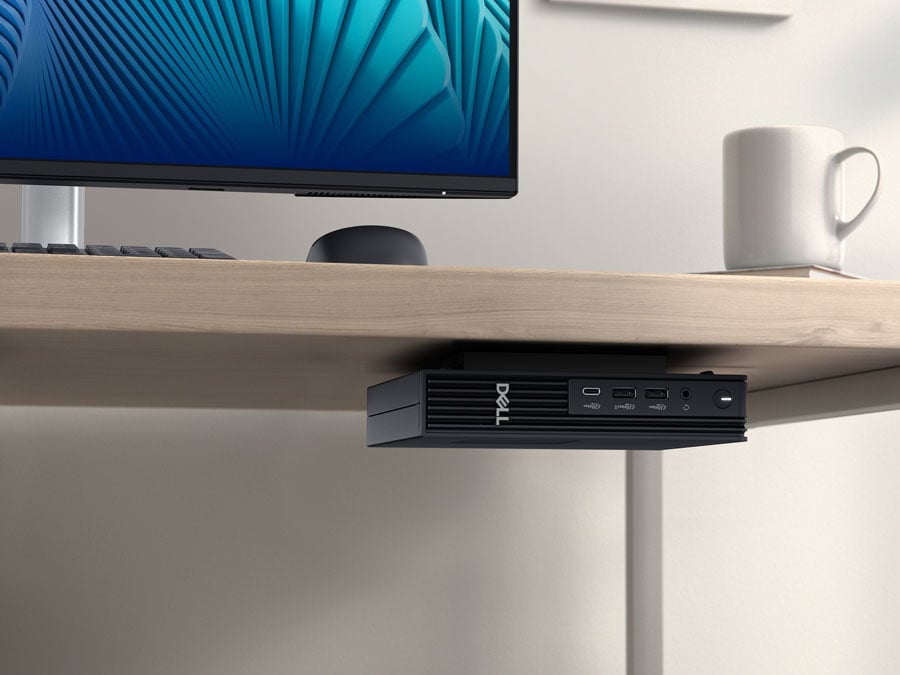 Dell Pro Micro pod biurkiem