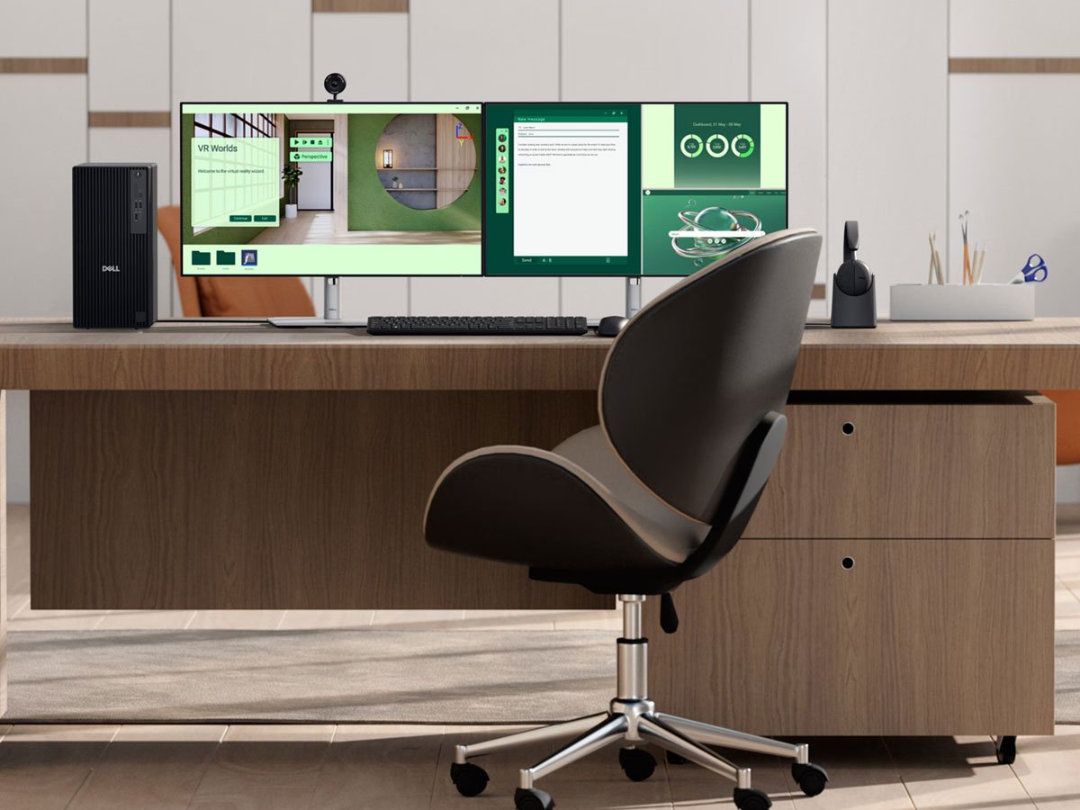 Dell Pro Tower Plus na biurku