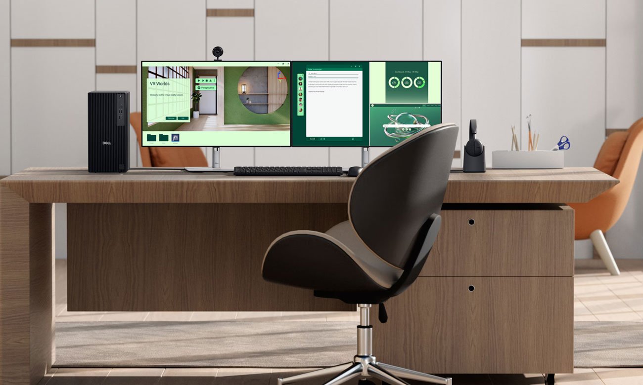 Dell Pro Tower Plus na biurku