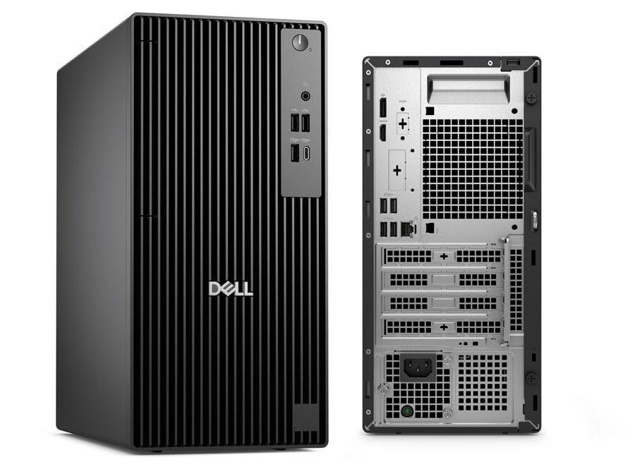 Dell Pro Tower ujęcie z przodu i tyłu