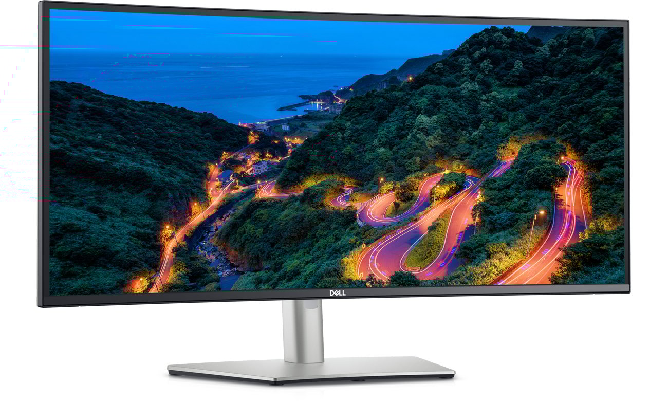 Dell U3423WE widok z przodu pod kątem