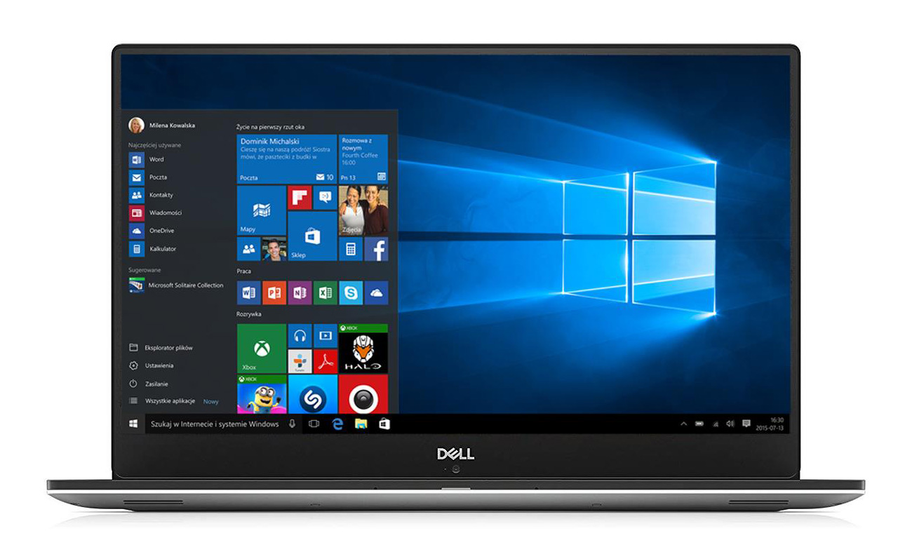 Dell XPS 15 9570 Wyświetlacz Full HD InfinityEdge IPS