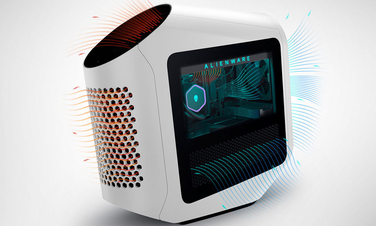 Dell Alienware Aurora R15 przepływ powietrza