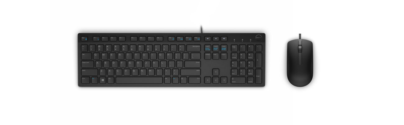 klawiatura Dell KB216 i mysz Dell MS116