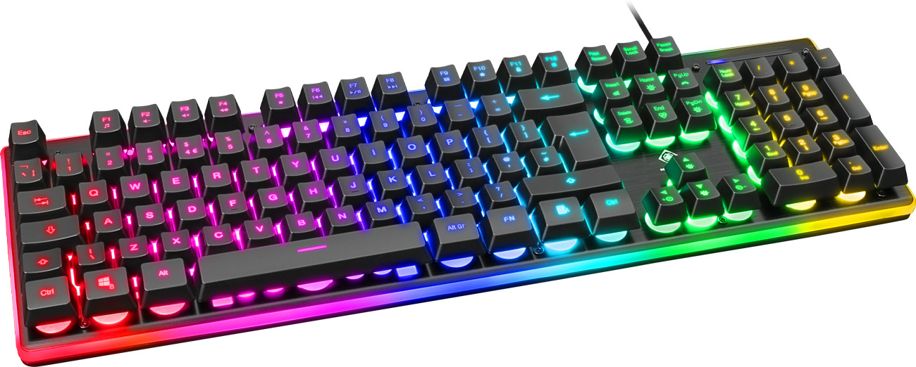Deltaco GAM-021-RGB-UK widok z góry pod kątem