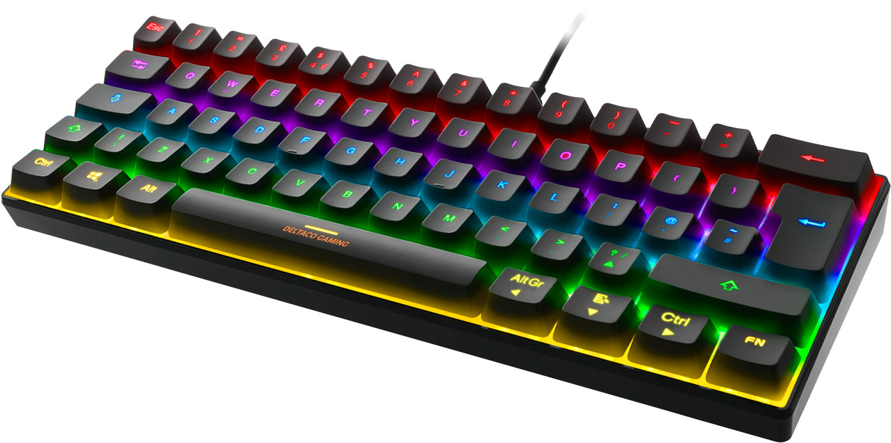 Deltaco GAM-075-UK widok z góry pod kątem