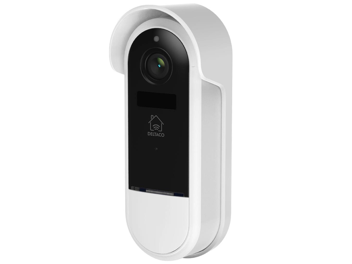 Deltaco SMART H WiFi Doorbell camera IP65 weather proof white/silver