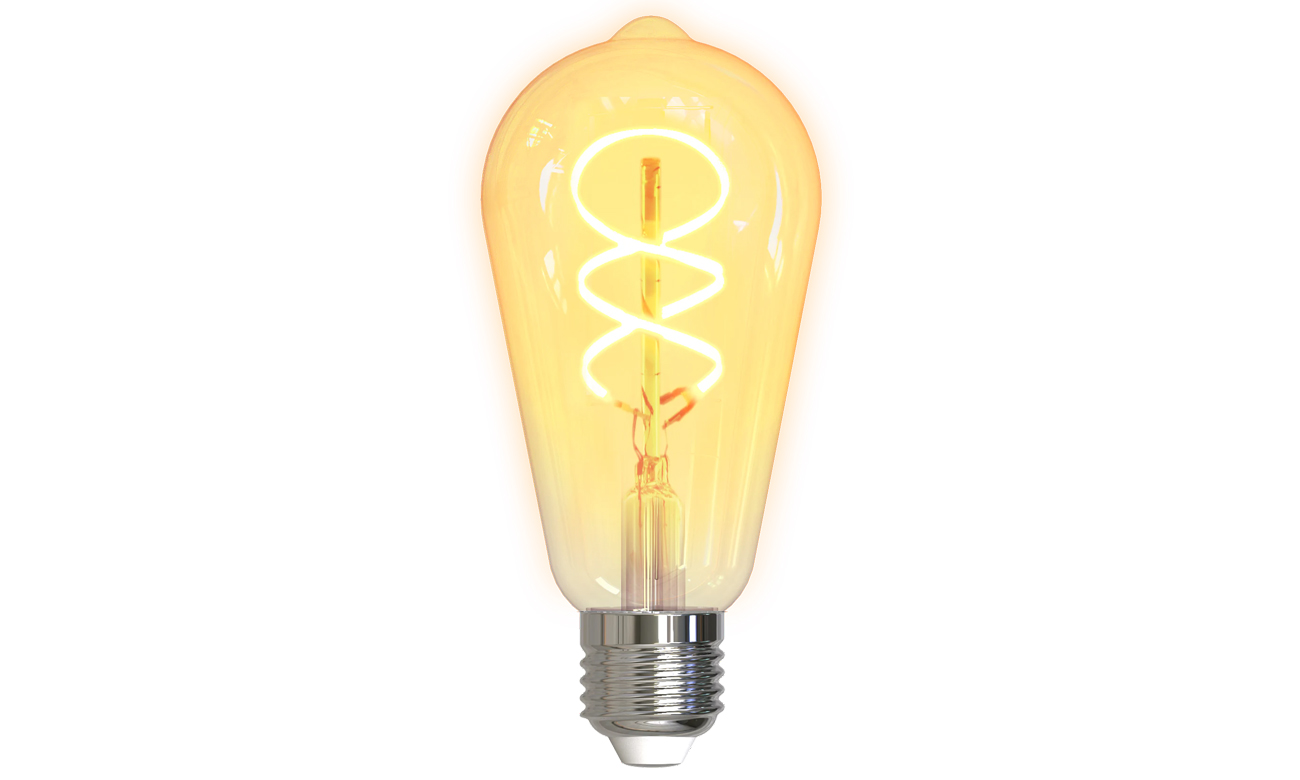 Deltaco SMART H Spiral LED Filament Lamp E27 Wi-FI 2.4 GHz - Widok ogólny