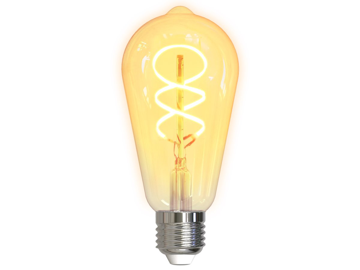 Deltaco SMART H Spiral LED Filament Lamp E27 Wi-FI 2.4 GHz - Widok ogólny