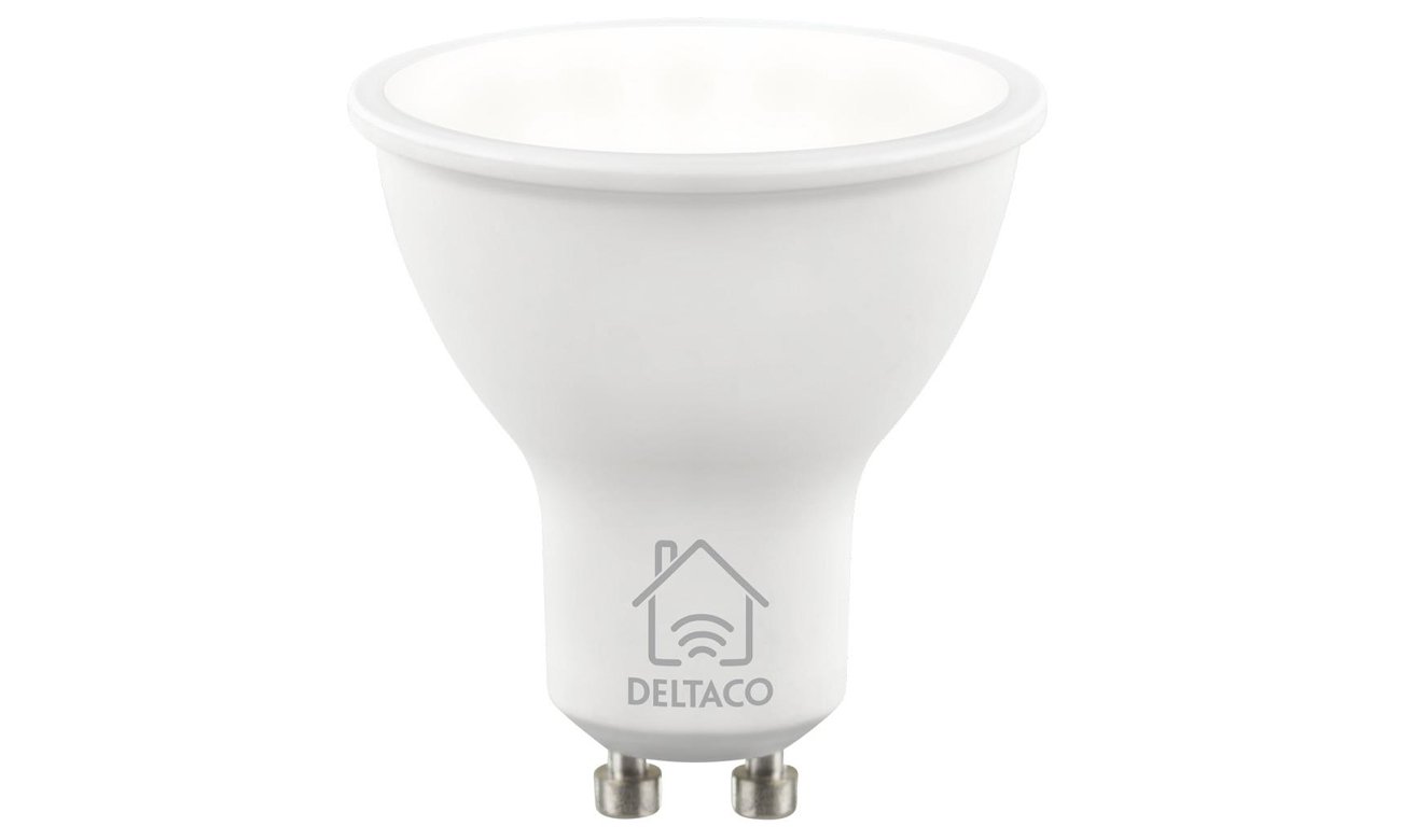 Deltaco SMART H LED lamp GU10 WiFI 2.4GHz 5W 470lm Dim 2700K6500K
