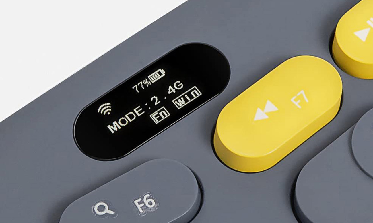 Delux GM903CV 2.4G+BT Ergonomic - szara - Klawiatury bezprzewodowe ...
