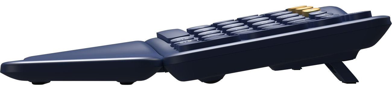 Klawiatura bezprzewodowa Delux GM903CV Niebieska - Widok od przodu pod kątem